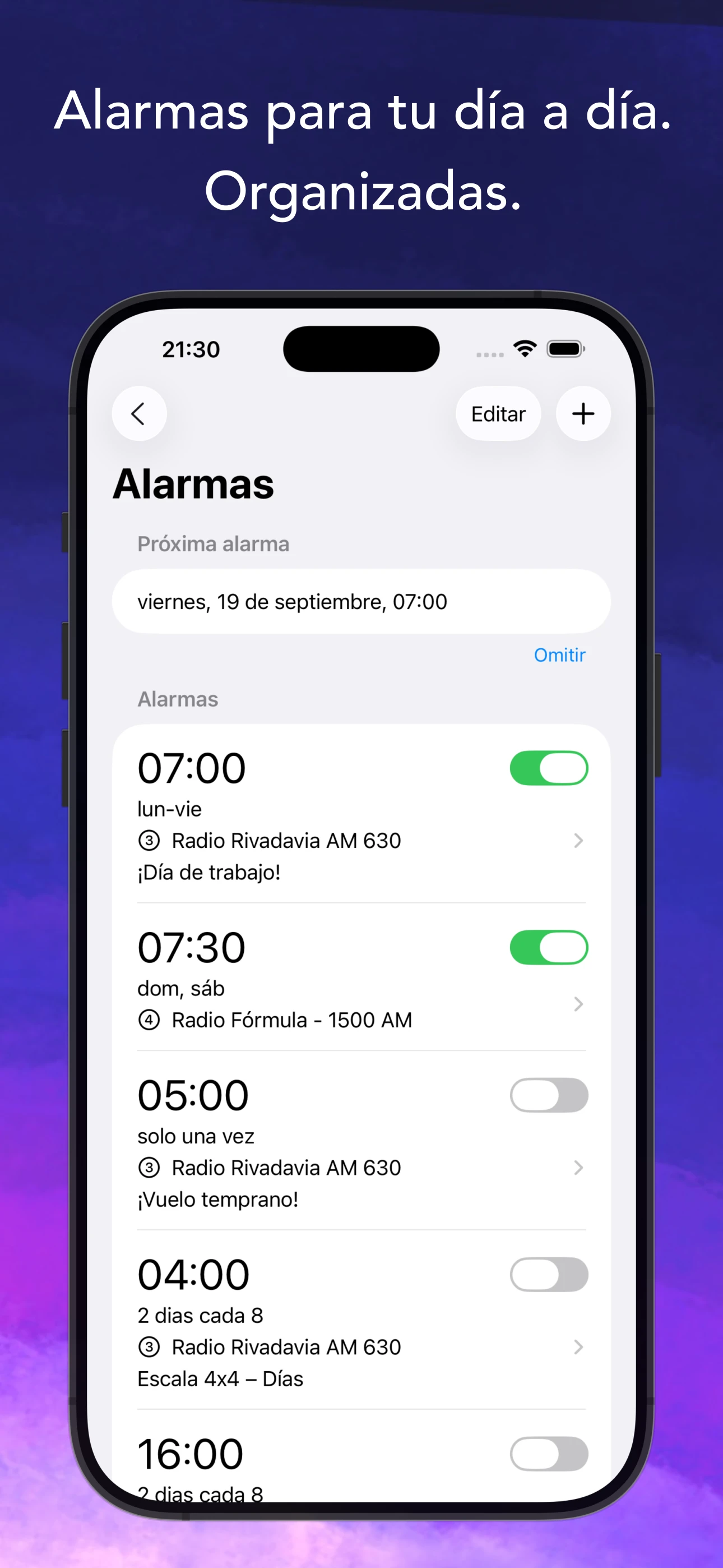 Alarms